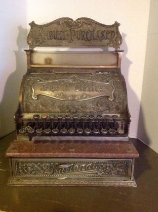 National Cash Register 1890s All With Amount Purchased Plate Sn 112332 photo