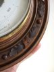 19thc Antique R Treuer Berlin Black Forest German Carved Round Aneroid Barometer Other Antique Science Equip photo 9