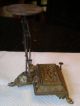 Antique Brass Postage Scales Snake Head Feet Art Nouveau Style Made In Germany Art Nouveau photo 3