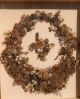 Antique Victorian Mourning Hair Wreath In Shadow Box Victorian photo 9