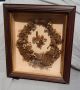 Antique Victorian Mourning Hair Wreath In Shadow Box Victorian photo 11
