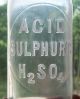 Pat’d 1879 Antique Acid Etched Acid Sulpheric Apothecary Pharmacy Lab Bottle Bottles & Jars photo 6