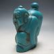 Chinese Hand - Carved Turquoise Snuff Bottle - Old Man Snuff Bottles photo 2