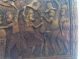 Vintage West African Wall Hanging,  Hand Carved Wooden Tribal, Masks photo 3