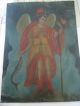 Antique Retablo On Tin Of The Archangel Raphael 10  By 14  Piece Latin American photo 3
