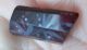 Antique Red Glass Button,  Rhomboid Shape,  Acid Etched? Floral Design Buttons photo 1