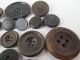 Assortment Of 18 Rubber Buttons,  1 Vegetable Ivory Buttons photo 2