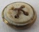 18th Century,  Repoussé,  Metal Button With Bone Back Buttons photo 2