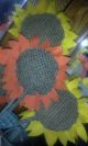 Ex Lg Group Primitive Handmade Antique Sunflowers On Real Twigs Orange & Yello Primitives photo 2