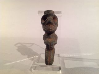Taino Andesite Anthropic Pendant.  Precolumbian photo