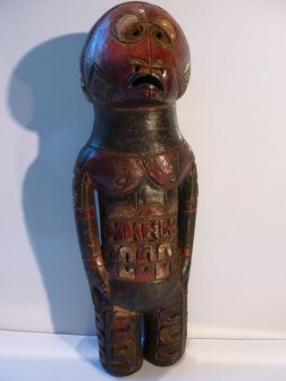Very Unusual Old Clay Tribal Figure / Doll - Poss African - Old Piece photo