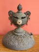 Early Cast Iron Antique Stove Top Finial; Ornate Topper Stoves photo 8