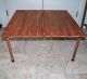 Vintage George Nelson Style Low All - Wood Portable Slat Table Mid - Century Modern Mid-Century Modernism photo 2