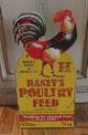 Large Rooster Sign Poultry Grain Feed Primitive/french Country Farmhouse Decor Primitives photo 2