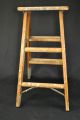 Vintage 2 - Step Ladder Wood Folding Step Stool 24 