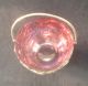 Victorian Silver Plated Sweetmeat Basket & Cranberry Glass Liner Greek Key Feet Sugar Bowls/ Tongs photo 1