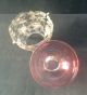 Victorian Silver Plated Sweetmeat Basket & Cranberry Glass Liner Greek Key Feet Sugar Bowls/ Tongs photo 3