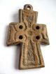 Circa.  800 - 900 A.  D British Found Viking Period Bone Decorative Cross Pendant.  Vf British photo 1