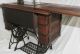 Antique Gorgeous1900 Singer Sewing Machine Treadle Tiger Oak Cabinet With Bonus Sewing Machines photo 11