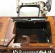 Antique Gorgeous1900 Singer Sewing Machine Treadle Tiger Oak Cabinet With Bonus Sewing Machines photo 2
