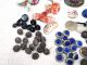 115 Victorian & Art Nouveau Buttons Enamel,  Glass,  Bakelite,  Figurals,  H/painted Buttons photo 2