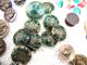 115 Victorian & Art Nouveau Buttons Enamel,  Glass,  Bakelite,  Figurals,  H/painted Buttons photo 8