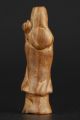 China Collectable Handmade Carving Bow Down Green Ebony Efficacy Guanyin Statue Buddha photo 3