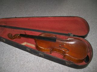 Antique Violin 4/4 For Restoration Germany G.  R.  Pfretzchner photo