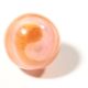 12mm Czech Victorian Antique Satin Pink Caramel Stripe Art Glass Ball Button Buttons photo 1