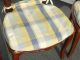 Four French Provincial Cane Dining Rooms Chairs W Yellow Plaid Cushions (4of5) Post-1950 photo 8