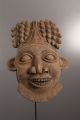 Cameroon: Old Tribal African Bamun Mask With Basket. Masks photo 1