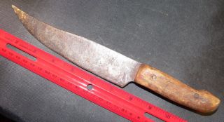 1840s Hudson ' S Bay Company Trade Bowie Knife Marked Hb & Fleur - De - Lis photo