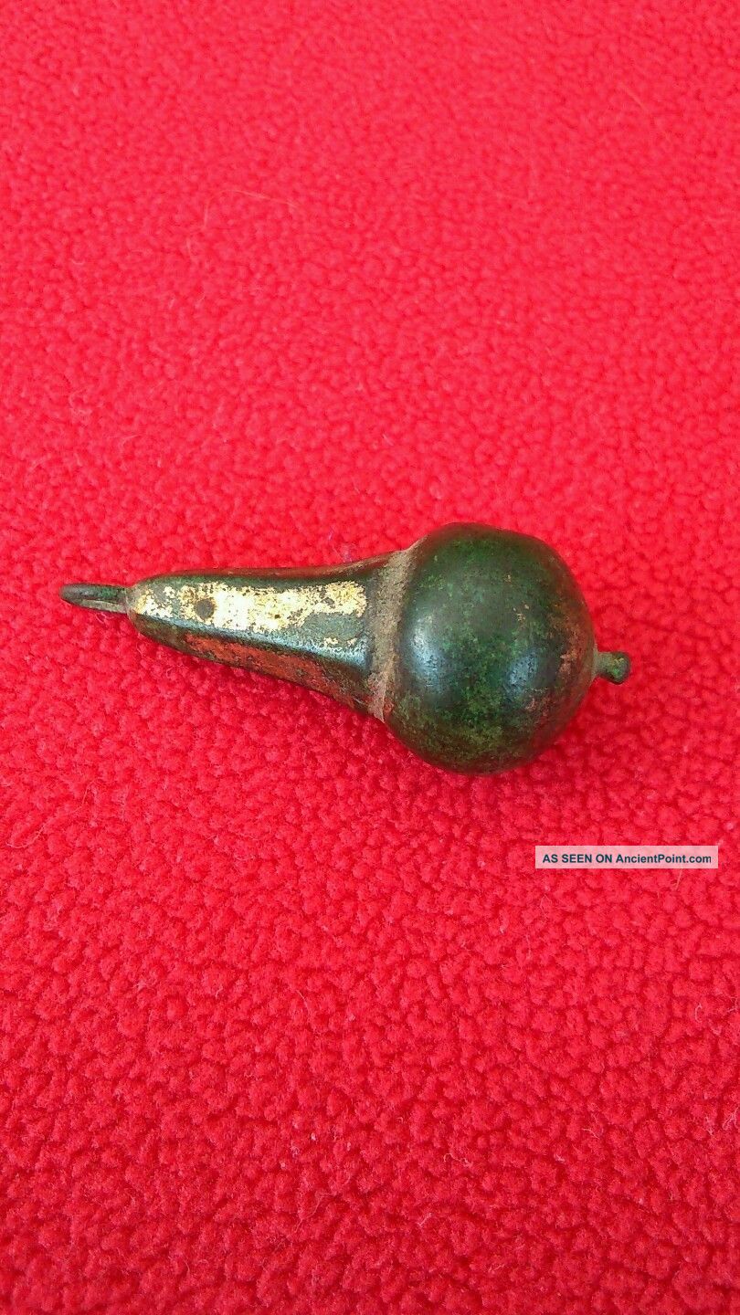 Roman Hercules Club Pendant 2nd Century,  Gilt Bronze,  Uk Detecting Find British photo