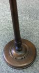 Antique Wood Ashtray Floor Stand W/ Metal/brass Cigar/ Cigarette Holders Other Antique Furniture photo 6