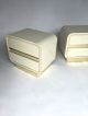 Pair Vintage White Ivory Lacquered Brass Plinth Nighsttands Milo Baughman Style Post-1950 photo 5