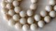 Chinese White Jade Bead Necklace Hand Knotted Silver Clasp Necklaces & Pendants photo 7