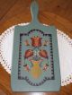 Primitive Folk Art Decor - Assorted Goodies - Tin Pitcher&pail,  Bread Board,  Stitchery Primitives photo 5