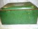 Primitive Green Paint Tin Toleware 6 Cannisters Spice Box,  With Spices Primitives photo 7