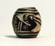 Pre - Columbian Black Long - Beaked Bird Bead.  Guaranteed Authentic. The Americas photo 3