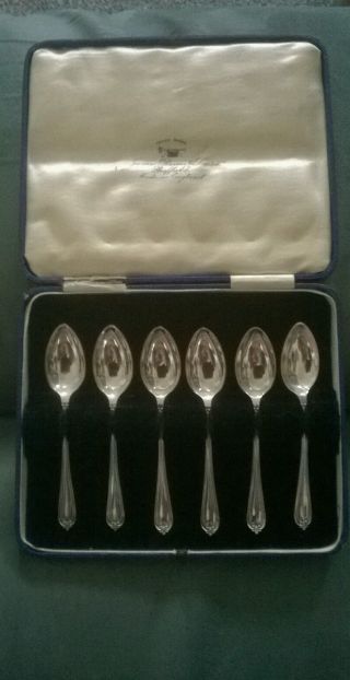 James Dixon & Sons Ltd.  Sheffield Stg.  Silver Boxed Spoons photo