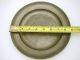Antique Hallmarked Pewter Scandinavian Dish Serving Plate Dated 1837 Metalware photo 1