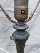 Antique Mission Arts & Crafts Deco Era Cast Iron Table Lamp Base Light Fixture Lamps photo 1