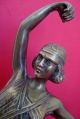 Female Figure Art Deco Antique Bronze Metalware photo 2