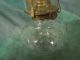 Vintage Clear Glass Oil Lamp 20th Century photo 1