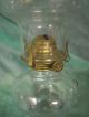 Vintage Clear Glass Oil Lamp 20th Century photo 2