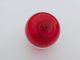 Heavy Bright Red Glass Float Marked Seal Button Ff Fishing Nets & Floats photo 4