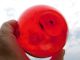 Heavy Bright Red Glass Float Marked Seal Button Ff Fishing Nets & Floats photo 6