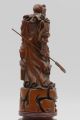 Exquisite Hand - Carved Boxwood Carving Statue Of Guan Yu Other Antique Chinese Statues photo 2