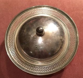 Vintage Elgin Silversmiths Sterling Silver Covered Butter Dish photo