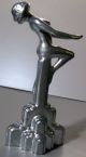 Frankart Style Art Deco Nymph With Her Arms Out Aluminum Metal Casting Made Usa Art Deco photo 2